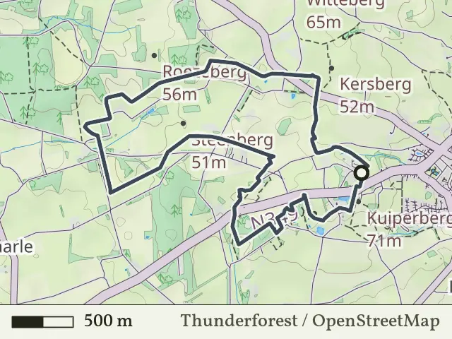 Oranje route vanaf Kuiperberg, Ootmarsum