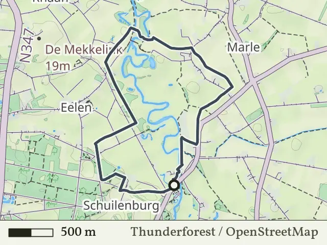 Oranje route vanaf Schuilenburg, Hellendoorn