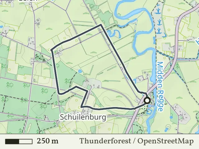 Paarse route vanaf Schuilenburg, Hellendoorn