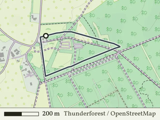 Gele route vanaf Sprengenberg, Haarle