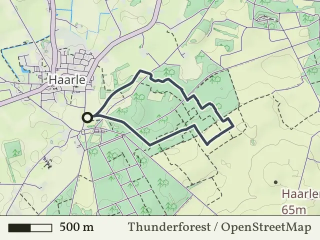 Groene route vanaf Sprengenberg, Haarle