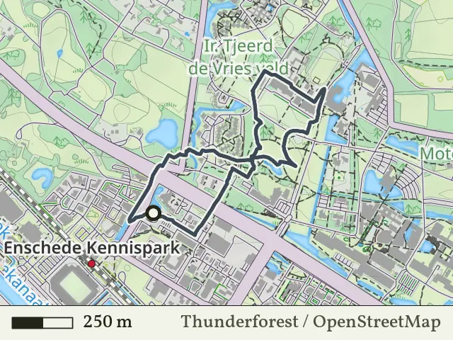 Paarse route vanaf Kennispark, Enschede
