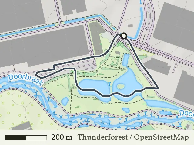 Groene route vanaf Erve 't Wolbert, Almelo