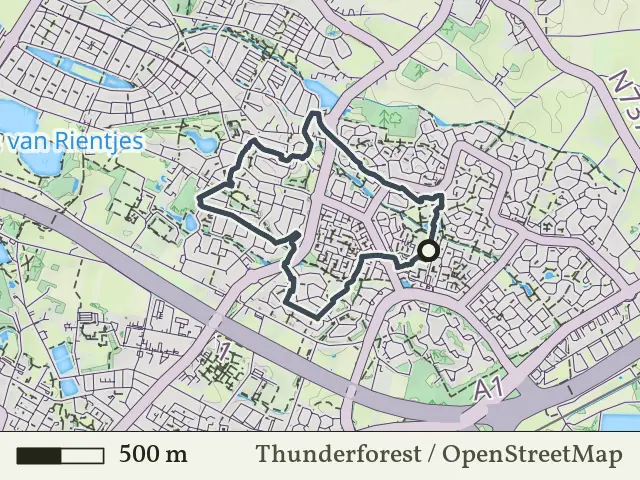 Gele route vanaf Hasselo, Hengelo