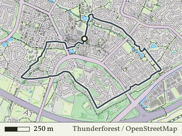 Rode route vanaf Hasselo, Hengelo