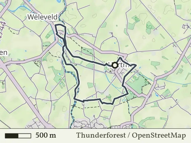 Gele route vanaf Hertme, Zenderen