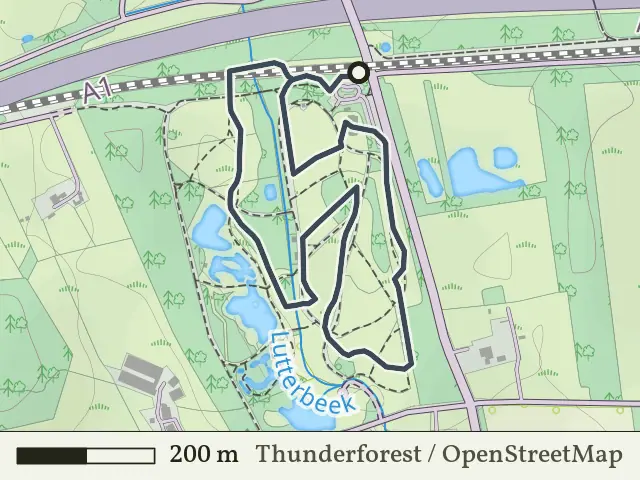 Rode route vanaf Poort Bulten, Losser