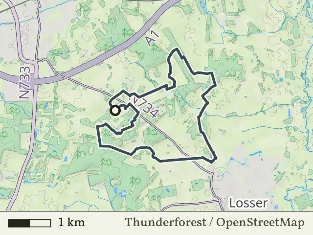 Blauwe route vanaf Snippert, Losser