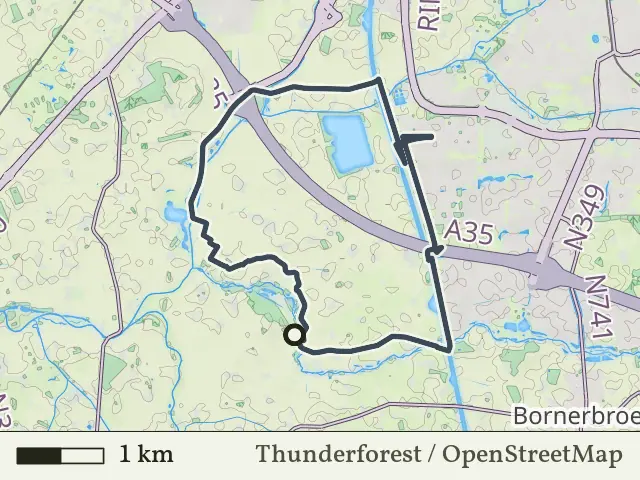 Groene route vanaf Mokkelengoor, Enter