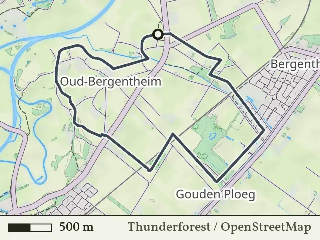 Blauwe route vanaf Oud Bergentheim, Hardenberg Oost