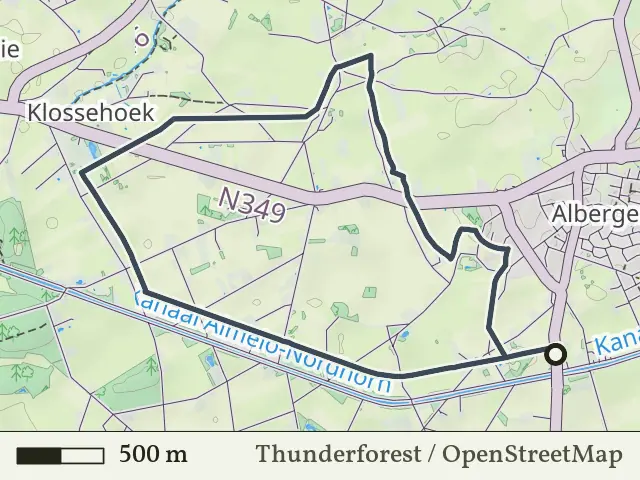 Oranje route vanaf Demmershoek, Albergen
