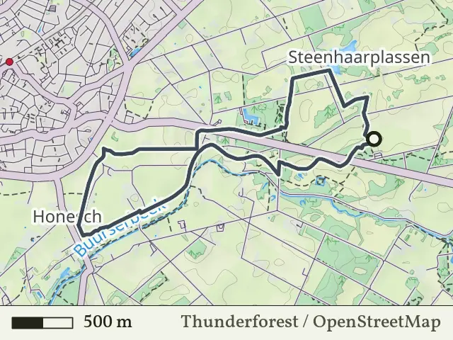 Paarse route vanaf Ronde Bulten, Haaksbergen