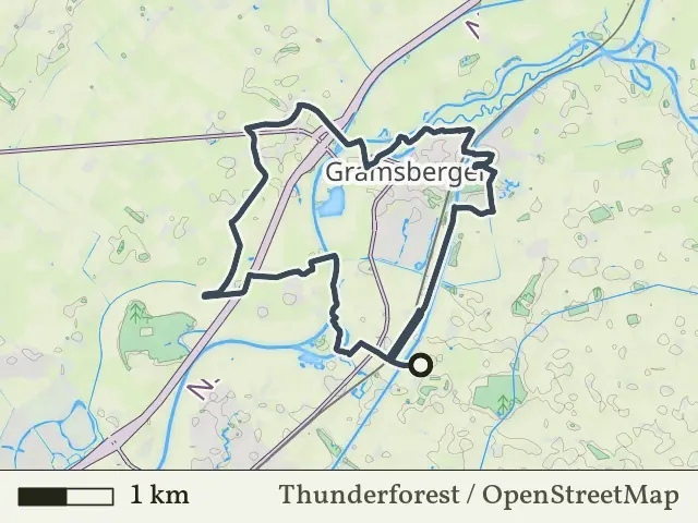 Blauwe route vanaf Loozerveld, Hardenberg Oost