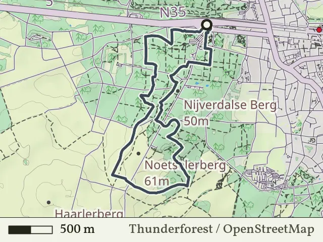 Oranje route vanaf Sallandse Heuvelrug, Nijverdal