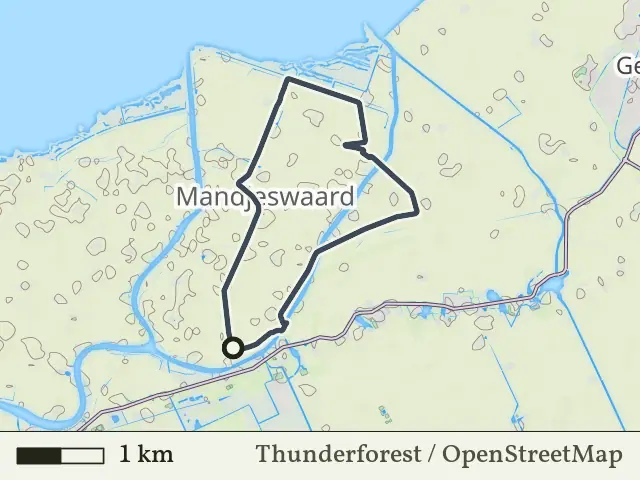 Rode route vanaf Mandjeswaard, Grafhorst