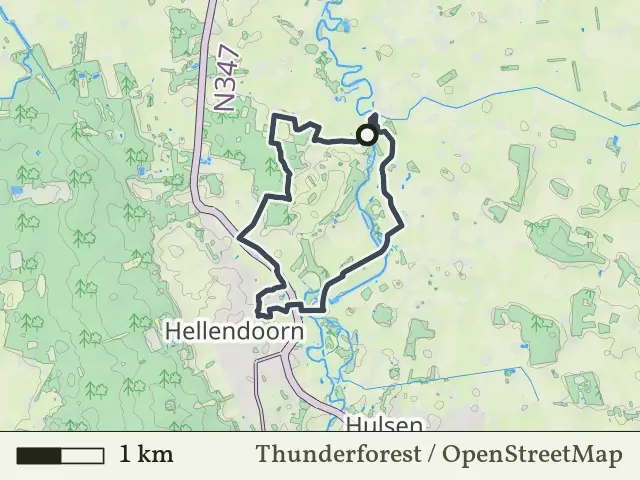 Groene route vanaf Schuilenburg, Hellendoorn