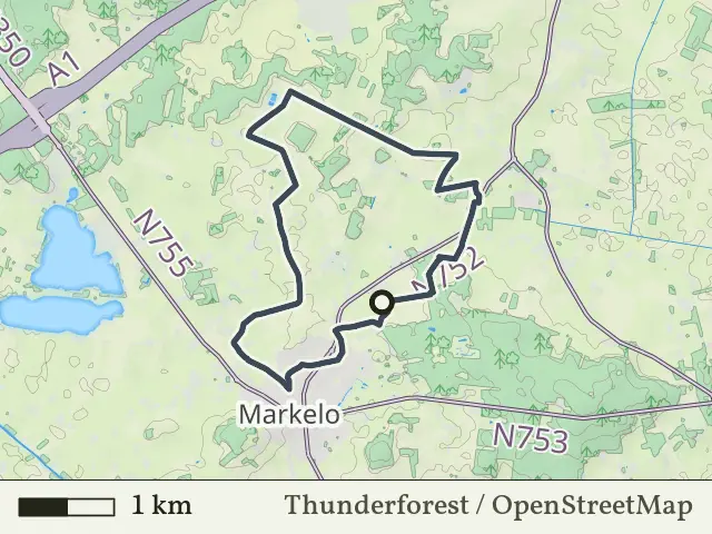 Rode route vanaf Pothoek, Markelo