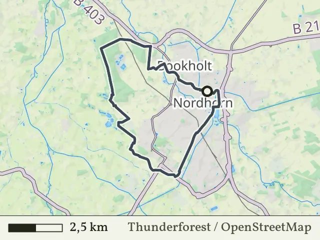 Oranje route vanaf Nordhorn, Denekamp