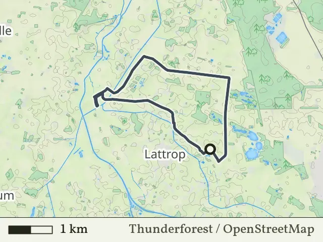 Blauwe route vanaf Rammelbeek, Lattrop-Breklenkamp