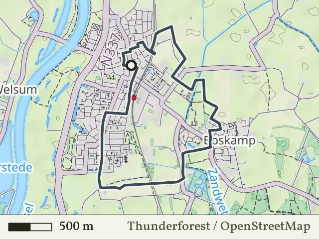 Groene route vanaf Olst, Salland