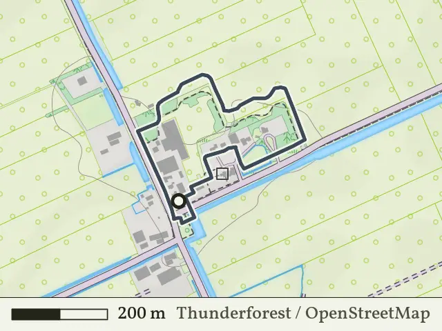 Rode route vanaf Mastenbroek, IJsseldelta
