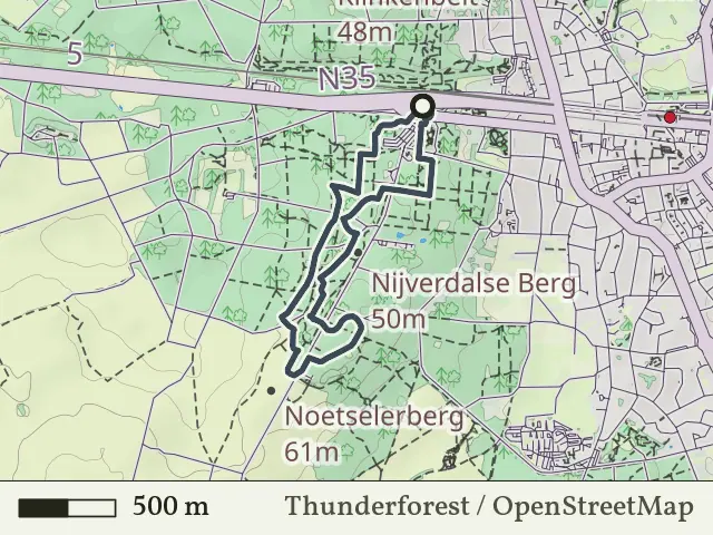 Blauwe route vanaf Sallandse Heuvelrug, Nijverdal