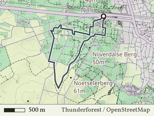 Groene route vanaf Sallandse Heuvelrug, Nijverdal