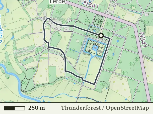 Rode route vanaf Eerde, Ommen
