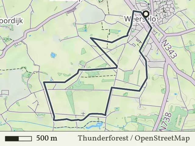 Oranje route vanaf Weerselo, Rossum