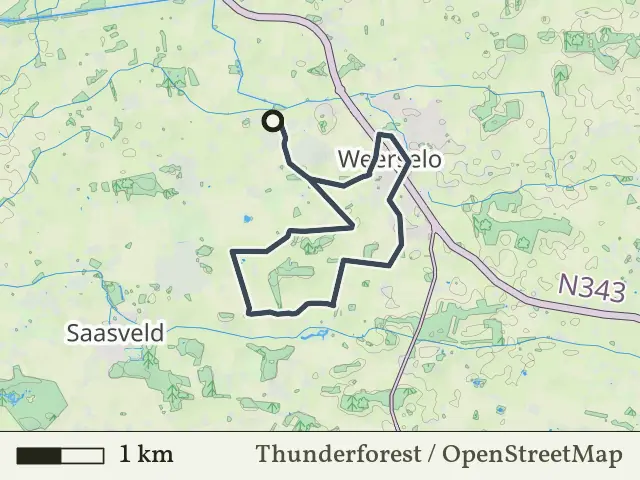 Oranje route vanaf Beekdorp, Weerselo
