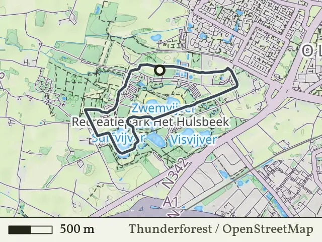 Gele route vanaf Het Hulsbeek, Oldenzaal