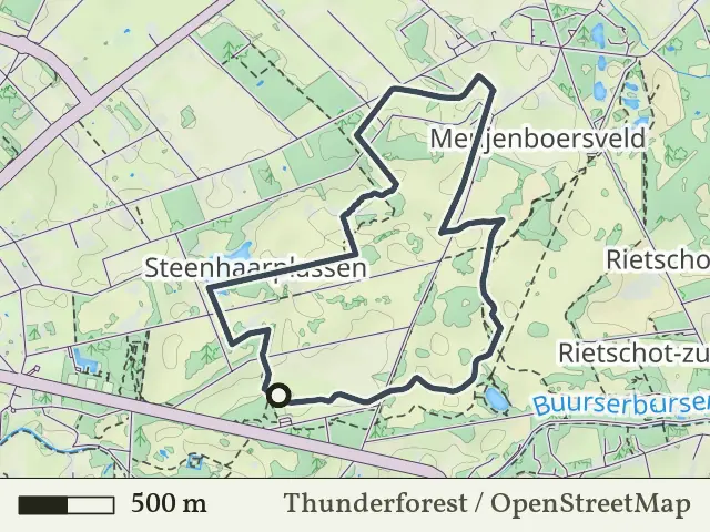 Blauwe route vanaf Ronde Bulten, Haaksbergen