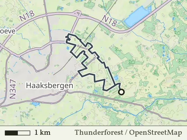 Gele route vanaf Ronde Bulten, Haaksbergen