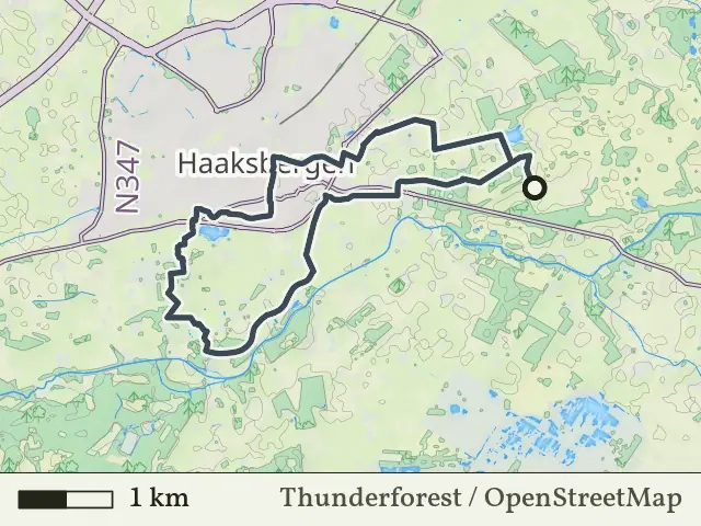 Groene route vanaf Ronde Bulten, Haaksbergen