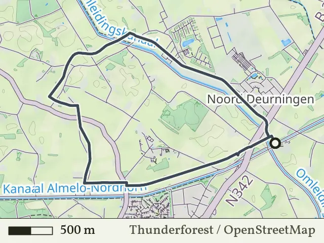 Gele route vanaf Noord-Deurningen, Denekamp