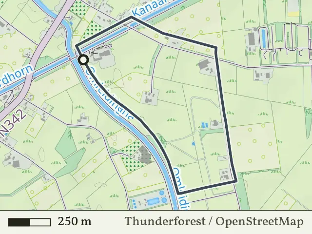 Paarse route vanaf Noord-Deurningen, Denekamp