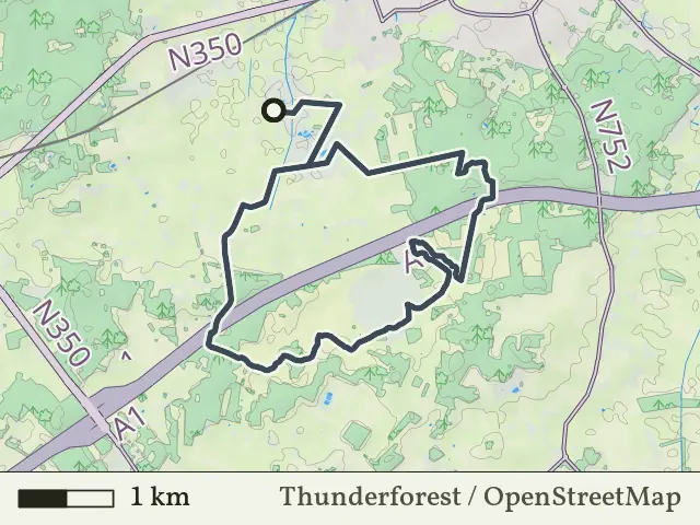 Oranje route vanaf Overveen, Rijssen