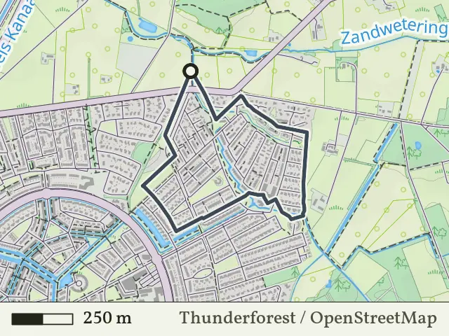 Paarse route vanaf Oerdijk, Schalkhaar