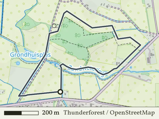 Rode route vanaf Oerdijk, Schalkhaar