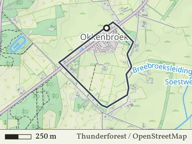 Gele route vanaf Okkenbroek, Salland