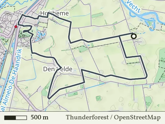 Groene route vanaf Holthemerbroek, Hardenberg Oost