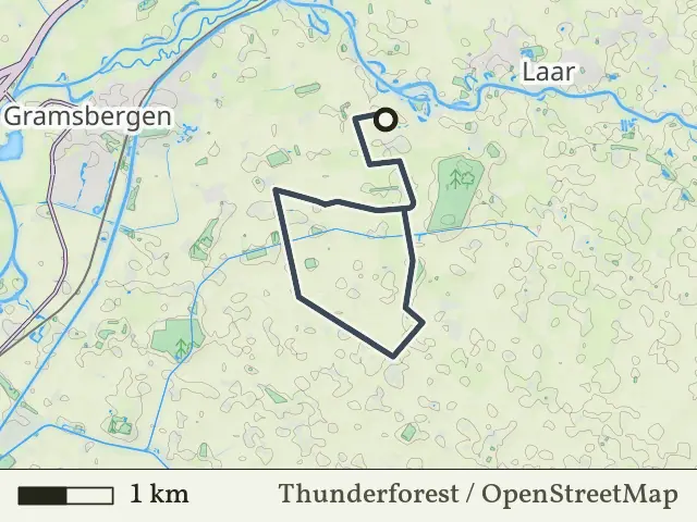 Paarse route vanaf Holthemerbroek, Hardenberg Oost