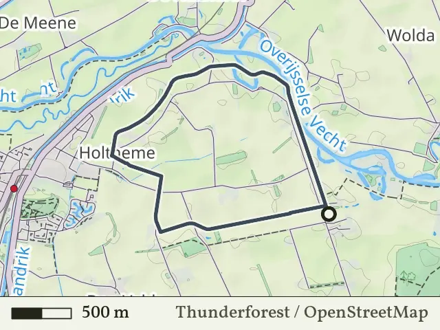 Blauwe route vanaf Holthemerbroek, Hardenberg Oost