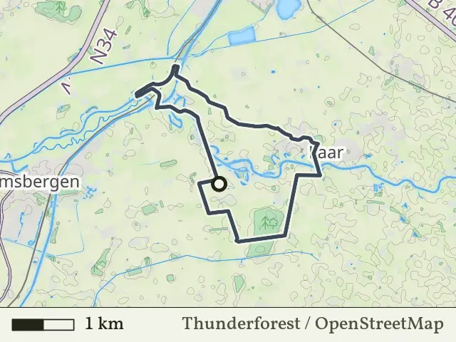 Gele route vanaf Holthemerbroek, Hardenberg Oost