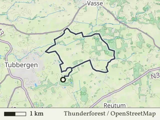 Paarse route vanaf Baasdam, Tubbergen