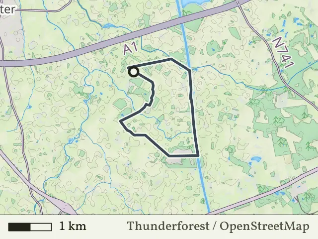 Oranje route vanaf Deldenerbroek, Enter