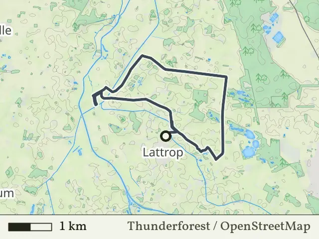 Blauwe route vanaf Lattrop, Lattrop-Breklenkamp