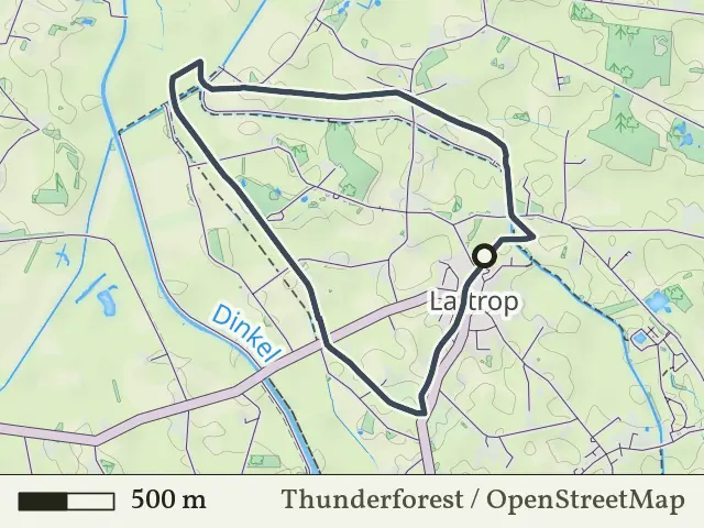 Paarse route vanaf Lattrop, Lattrop-Breklenkamp