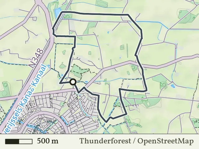 Groene route vanaf Oerdijk, Schalkhaar