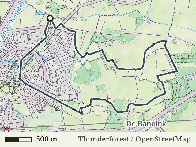 Oranje route vanaf Oerdijk, Schalkhaar